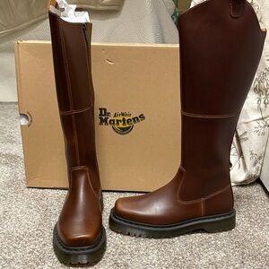 Dr. Martens Dark Brown Leather Boots